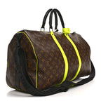 Monogram Macassar Keepall Bandouliere 50 Florescent Yellow