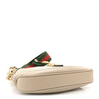 GG Supreme Monogram Textured Dollar Calfskin Mini Jackie 1961 Hobo Beige Mystic White Oatmeal