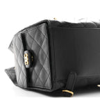 Caviar Quilted Large Chanel 25 Backpack Black