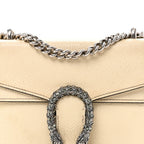 Textured Calfskin Crystal Mini Dionysus Shoulder Bag Mystic White
