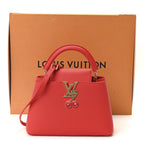 LV X TM Taurillon Cerises Capucines BB Rouge