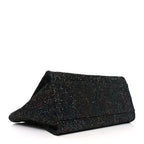 Calfskin Sequin Medium Deauville Tote Black