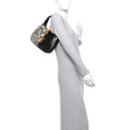 Snakeskin Small Jackie 1961 Hobo Black Beige