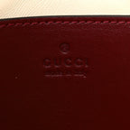 Calfskin Matelasse Mini GG Marmont Shoulder Bag Rosso Ancora