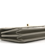 Lambskin Quilted Trendy CC Dual Handle Clutch With Chain Grey