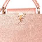 Metallic Taurillon Capucines BB Pearly Pink