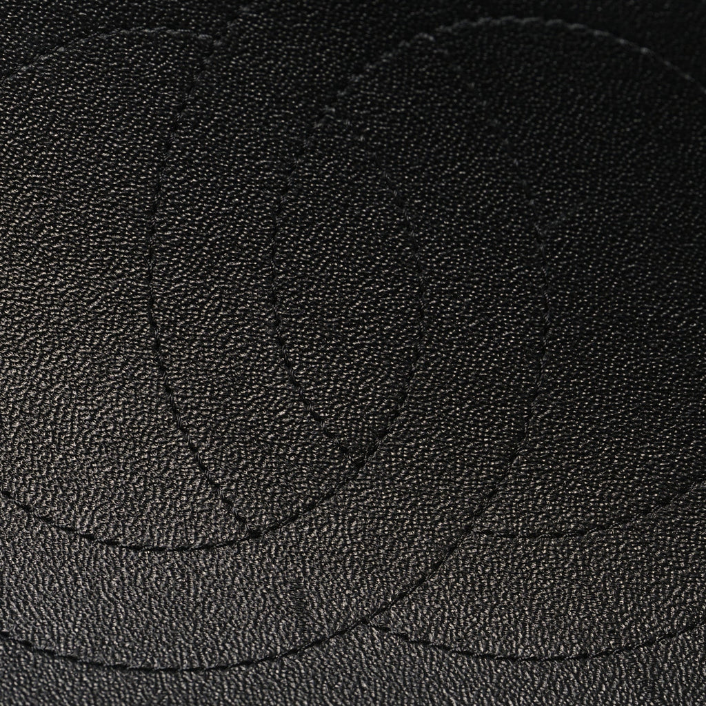 Lambskin Quilted Jumbo Double Flap So Black