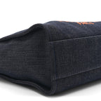 Denim Small Deauville Tote Blue Orange
