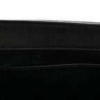 Caviar Quilted Large Business Affinity Flap Black