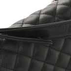 Caviar Quilted Small Boy Flap Black
