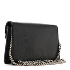 Dollar Calfskin Crystal Super Mini Dionysus Shoulder Bag Black