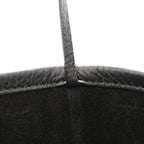 Grained Calfskin Medium N/S Park Tote Black