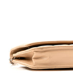 Caviar Quilted Wallet on Chain WOC Beige