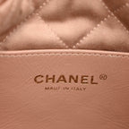 Metallic Calfskin Quilted Mini Chanel 22 Copper