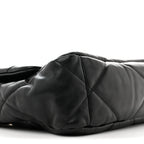 Lambskin Quilted Large Chanel 19 Flap Black