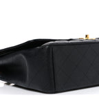 Caviar Quilted Maxi Double Flap Black