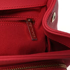 Caviar Quilted Small Business Affinity Flap Dark Pink