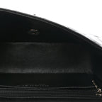 Lambskin Quilted Mini Rectangular Flap Black