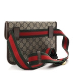 GG Supreme Monogram Neo Vintage Web Belt Bag Brown