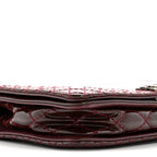 Patent Small Boy Reverso Flap Burgundy
