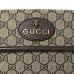 GG Supreme Monogram Neo Vintage Web Belt Bag Brown