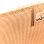 Metallic Lambskin Quilted Wallet On Chain WOC Gold Black