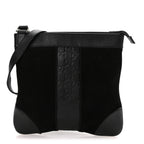 Guccissima Suede Crossbody Bag Black