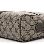 GG Supreme Monogram Web Small Ophidia Shoulder Bag Brown