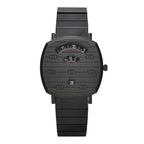 PVD Stainless Steel 38mm Grip Quartz Watch Black
