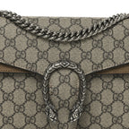 GG Supreme Monogram Small Dionysus Shoulder Bag Taupe