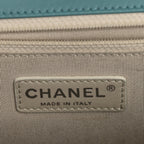 Calfskin Quilted New Medium Boy Flap Blue