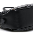 Calfskin Matelasse Small GG Marmont Chain Shoulder Bag Black