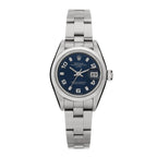 Stainless Steel 26mm Oyster Perpetual Date Watch Blue 79160