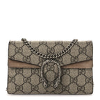 GG Supreme Monogram Super Mini Dionysus Shoulder Bag Taupe