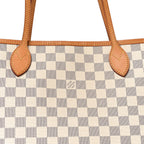 Damier Azur Neo Neverfull MM Rose Ballerine