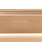 Caviar Quilted Wallet on Chain WOC Beige