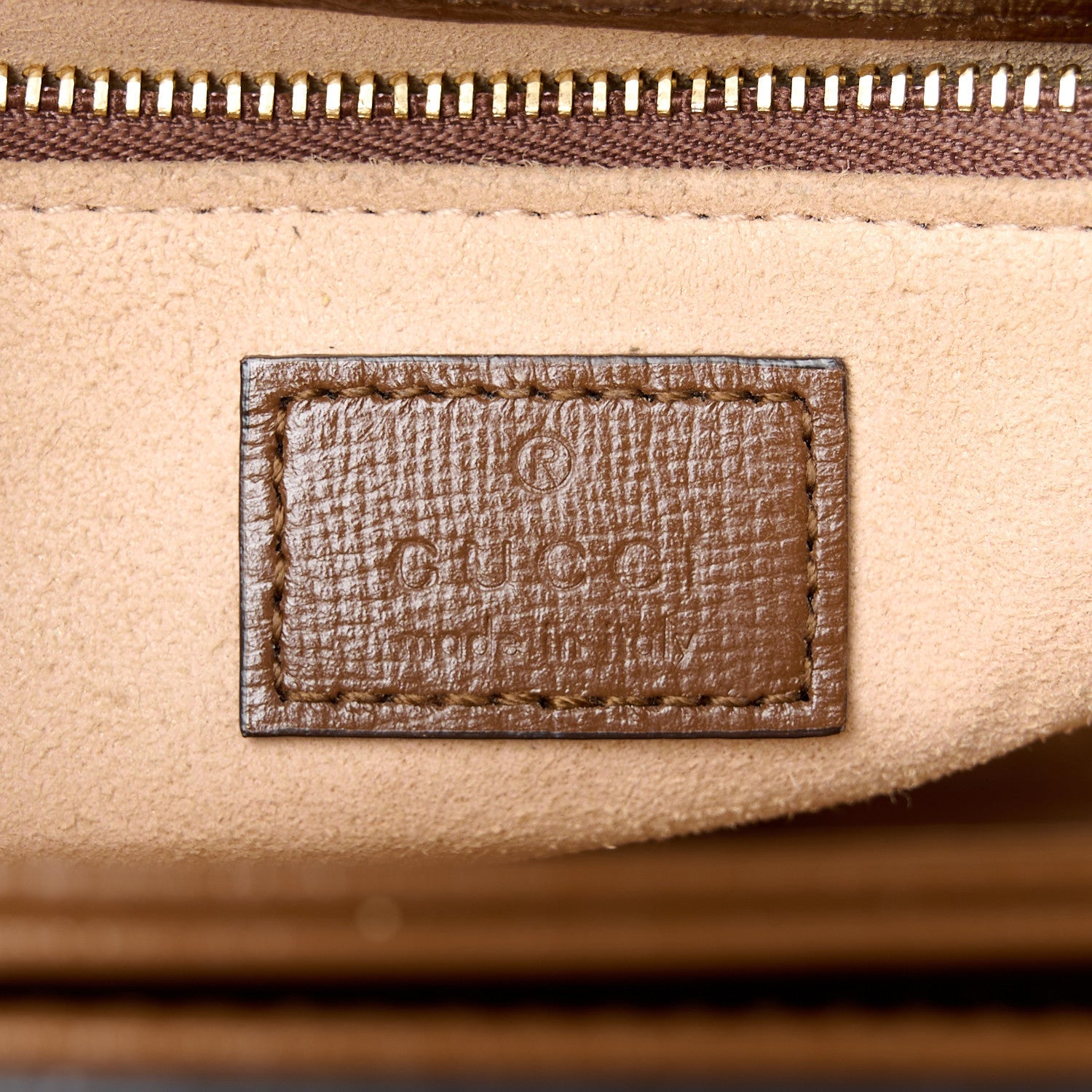 GG Supreme Monogram Azalea Calfskin Horsebit 1955 Shoulder Bag Beige Brown Sugar