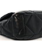 Lambskin Quilted Large Chanel 19 Flap Black