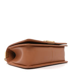 Caviar Chevron Quilted Medium Boy Flap Brown