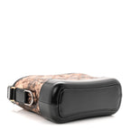 Metallic Crumpled Goatskin Quilted Small Gabrielle Hobo Black Rose Gold