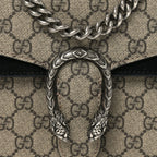 GG Supreme Monogram Mini Dionysus Shoulder Bag Black