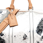 Monogram Mirror Keepall Bandouliere 50 Silver