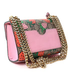 GG Supreme Monogram Strawberry Small Padlock Shoulder Bag