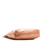 Shiny Calfskin Quilted Small Chanel 22 Beige