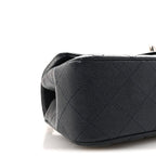 Caviar Quilted Mini Rectangular Flap Navy