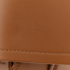 Patent Quilted Jumbo Double Flap Light Brown