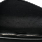 GG Supreme Monogram Appia Calfskin Web Crossbody Bag Black Grey