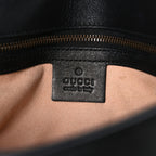 Calfskin Matelasse Small GG Marmont Shoulder Bag Black