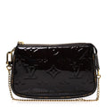 Vernis Monogram Mini Pochette Accessories Amarante