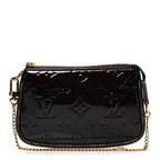 Vernis Monogram Mini Pochette Accessories Amarante